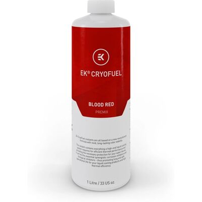 EK Water Blocks EK-CryoFuel Sang de Sang 1L - Composant de refroidissement PC EK Water Blocks EK-CryoFuel Sang de Sang 1L - Composant de refroidissement PC