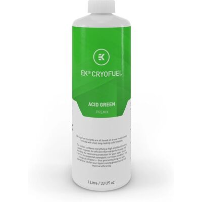 EK Water Blocks EK-CryoFuel Liquide de Refroidissement Vert Acide 1L - Composant de Refroidissement PC EK Water Blocks EK-CryoFuel Liquide de Refroidissement Vert Acide 1L - Composant de Refroidissement PC