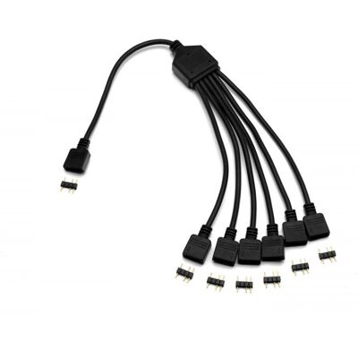EK Water Blocks EK-D-RGB 6 Appareils Diviseur RGB - Câble répartiteur RGB EK Water Blocks EK-D-RGB 6 Appareils Diviseur RGB - Câble répartiteur RGB