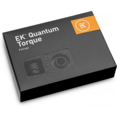 EK Water Blocks EK-Quantum Torque Set da 6 Fitting HDC 14 - Nero - Rigidità liquida EK Water Blocks EK-Quantum Torque Set da 6 Fitting HDC 14 - Nero - Rigidità liquida