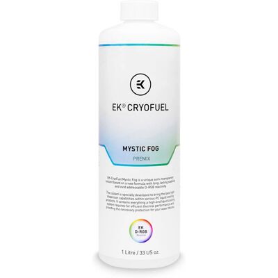 EK Water Blocks EK-CryoFuel Mystic Fog 1L Liquido di Raffreddamento - Parte di Sistema di Raffreddamento EK Water Blocks EK-CryoFuel Mystic Fog 1L Liquido di Raffreddamento - Parte di Sistema di Raffreddamento