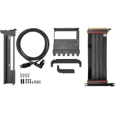 Support GPU Vertical EK-Loop EVO - Universel, Acier, 20cm Risers Support GPU Vertical EK-Loop EVO - Universel, Acier, 20cm Risers