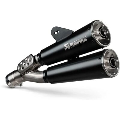 Silenciador de escape de acero inoxidable negro Akrapovic - Escape para moto Silenciador de escape de acero inoxidable negro Akrapovic - Escape para moto