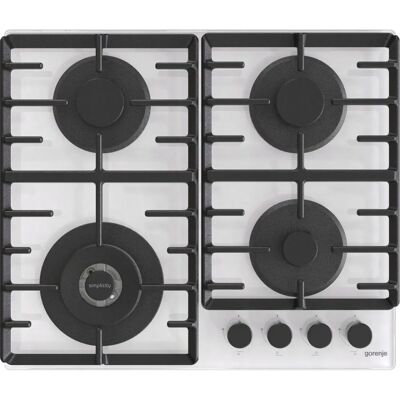 Piano cottura a gas bianco Gorenje Gtw642syw - 4 fuochi Piano cottura a gas bianco Gorenje Gtw642syw - 4 fuochi