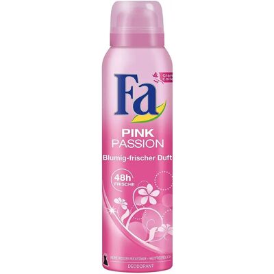 Fa Pink Passion Déodorant Spray - Protection 48H - Publicité Fa Pink Passion Déodorant Spray - Protection 48H - Publicité