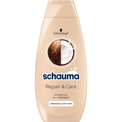 Schwarzkopf Professional - Schauma Repair & Care Shampoo - Mit Sheabutter & Kokosextrakt - 400ml - Haarpflege Schwarzkopf Professional - Schauma Repair & Care Shampoo - Mit Sheabutter & Kokosextrakt - 400ml - Haarpflege