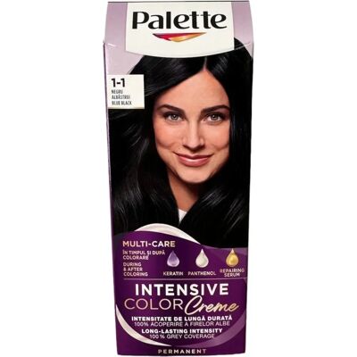Schwarzkopf Palette Intensive Color Creme - Blu Nero - Crema Colorante Schwarzkopf Palette Intensive Color Creme - Blu Nero - Crema Colorante