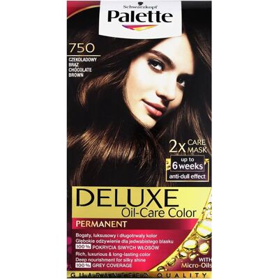 Palette Deluxe Olejowa Pielęgnacja Kolor - Czekoladowy Brąz - Farba do Włosów Palette Deluxe Olejowa Pielęgnacja Kolor - Czekoladowy Brąz - Farba do Włosów