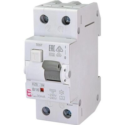 ETI Polam KZS-2M Fehlerstrom-Schutzschalter - 16A B Typ ETI Polam KZS-2M Fehlerstrom-Schutzschalter - 16A B Typ