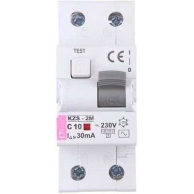 ETI Polam KZS-2M 10A Interruptor diferencial y sobrecarga ETI Polam KZS-2M 10A Interruptor diferencial y sobrecarga