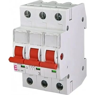 Interruttore di isolamento trifase ETI - Protegge da cortocircuiti Interruttore di isolamento trifase ETI - Protegge da cortocircuiti