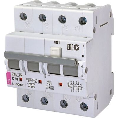 ETI Polam KZS-4M 3P+N 32A C Interruptor diferencial ETI Polam KZS-4M 3P+N 32A C Interruptor diferencial