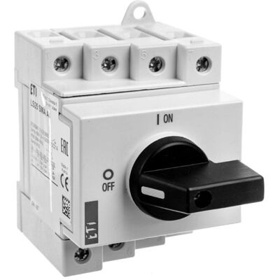 ETI 4-polige PV DC Schakelaar - IP20 ETI 4-polige PV DC Schakelaar - IP20