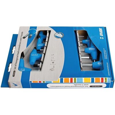 Unior - 7-piece T-handle hex wrench set, 2.5-10mm - Screwdriver Set Unior - 7-piece T-handle hex wrench set, 2.5-10mm - Screwdriver Set