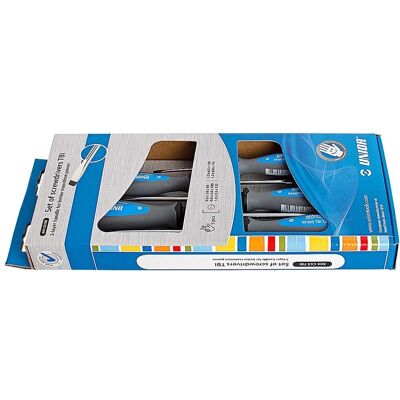 Unior 616320 - Juego de destornilladores planos - 5 piezas Unior 616320 - Juego de destornilladores planos - 5 piezas