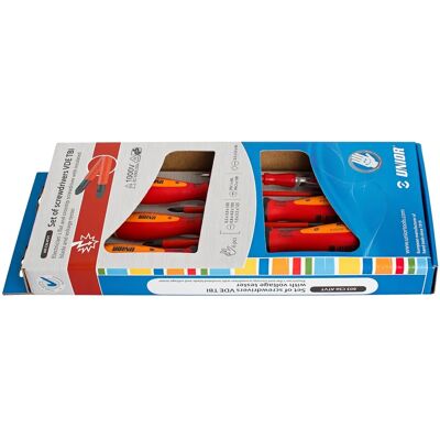 Set Elettricista Unior - Cacciaviti Isolati & Tester di Tensione Set Elettricista Unior - Cacciaviti Isolati & Tester di Tensione