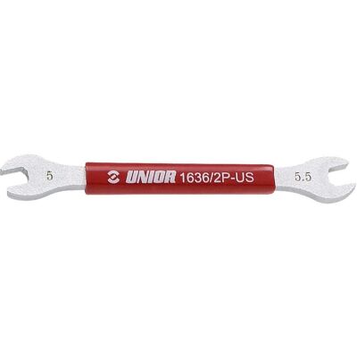 Unior Fahrrad Radwerkzeug - Doppelseitig 5/5,5mm, Ergonomisch, Chrom Unior Fahrrad Radwerkzeug - Doppelseitig 5/5,5mm, Ergonomisch, Chrom