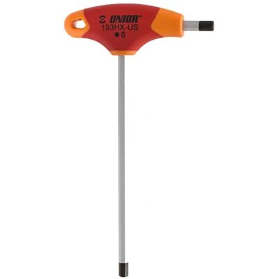 Unior Hex Key 4mm - Chrome Vanadium Steel - Red Handle - Precision Tool Unior Hex Key 4mm - Chrome Vanadium Steel - Red Handle - Precision Tool