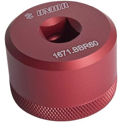 Unior Rød CNC Bottom Bracket Socket BBR60 - Holdbart Aluminium Unior Rød CNC Bottom Bracket Socket BBR60 - Holdbart Aluminium