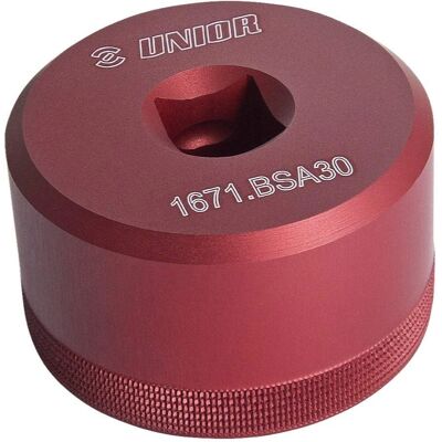 Unior BSA30 Red CNC Bottom Bracket Socket Unior BSA30 Red CNC Bottom Bracket Socket
