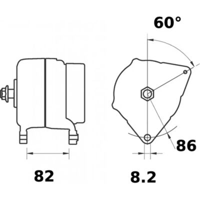 Letrika IA0970 Alternador Unisex - 14V 120A a prueba de polvo Letrika IA0970 Alternador Unisex - 14V 120A a prueba de polvo