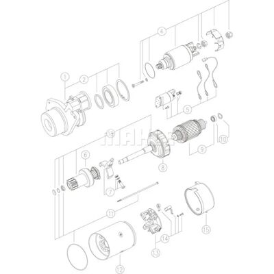 LETRIKA MS 286 Startermotor - 10 Zähne, 24V, Uhrzeigersinn LETRIKA MS 286 Startermotor - 10 Zähne, 24V, Uhrzeigersinn