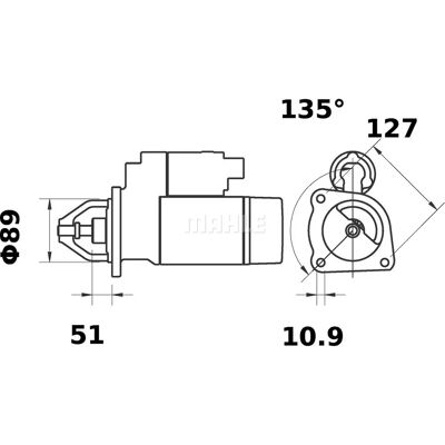 Avviamento MS 34 - Motor di avviamento Avviamento MS 34 - Motor di avviamento