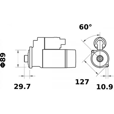 Start motor - 12V, 3,2kW - Piesa auto Start motor - 12V, 3,2kW - Piesa auto