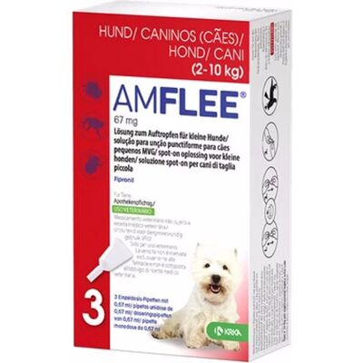 KRKA Amflee Combo Veterinario Cani 2-10kg - Antiparassitario KRKA Amflee Combo Veterinario Cani 2-10kg - Antiparassitario