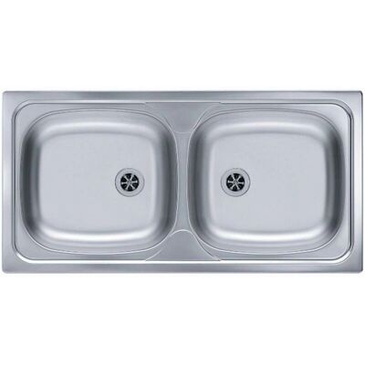 Chiuvetă de Bucătărie Satin ALVEUS 70 Basic - 2 Compartimente Chiuvetă de Bucătărie Satin ALVEUS 70 Basic - 2 Compartimente
