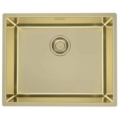 Alveus Kombino Auriu - Chiuvetă din Oțel Inoxidabil - 54.2x44.2 cm - Chiuvetă Alveus Kombino Auriu - Chiuvetă din Oțel Inoxidabil - 54.2x44.2 cm - Chiuvetă