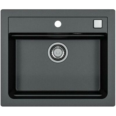 Granitoový dřez Alveus Atrox - 590x500mm - Černý - Kuchyňský dřez Granitoový dřez Alveus Atrox - 590x500mm - Černý - Kuchyňský dřez