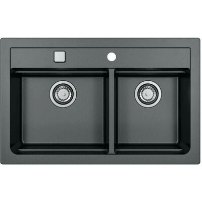 Alveus Atrox - Dvojdřez z Granitu - 790x500mm - Kuchyňský Dřez Alveus Atrox - Dvojdřez z Granitu - 790x500mm - Kuchyňský Dřez