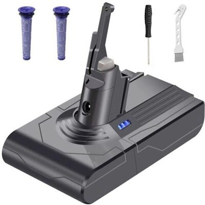 SWAREY Dyson V8 Batteri - 4800mAh 21,6V Li-ion med filtre og værktøj SWAREY Dyson V8 Batteri - 4800mAh 21,6V Li-ion med filtre og værktøj