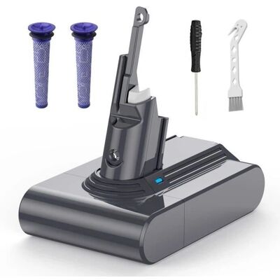 SWAREY Dyson V7 Batteri - 4000mAh, filtre, børste, skruetrækker SWAREY Dyson V7 Batteri - 4000mAh, filtre, børste, skruetrækker