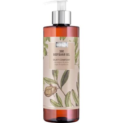 BIOBAZA 3in1 Body&Hair Gel Silky Comfort - Shampoo, Conditioner & Shower Gel BIOBAZA 3in1 Body&Hair Gel Silky Comfort - Shampoo, Conditioner & Shower Gel