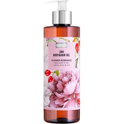 BIOBAZA Flower Romance 3-in-1 Body&Hair Gel - Body & Hair Care BIOBAZA Flower Romance 3-in-1 Body&Hair Gel - Body & Hair Care