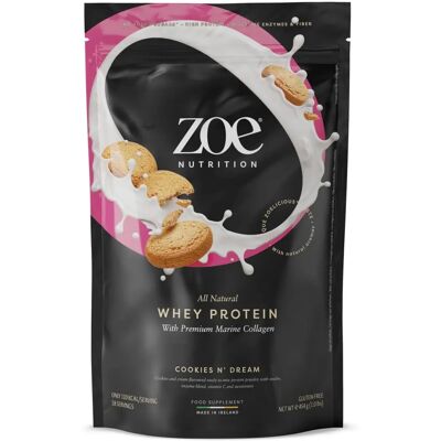 ZOE Proteine del Siero - Collagene Marino, 454 g - Proteina di Alta Qualità ZOE Proteine del Siero - Collagene Marino, 454 g - Proteina di Alta Qualità
