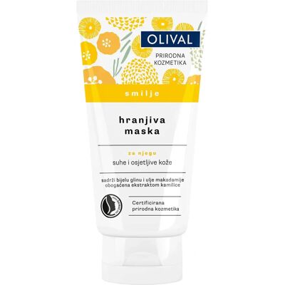 Olival Immortelle Voedende Gezichtsmasker - Voor gevoelige & droge huid - 75ml Olival Immortelle Voedende Gezichtsmasker - Voor gevoelige & droge huid - 75ml