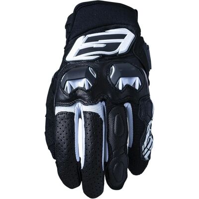 Gants Moto SF3 de Five - Noir Blanc - Gants Moto - Publicité Gants Moto SF3 de Five - Noir Blanc - Gants Moto - Publicité