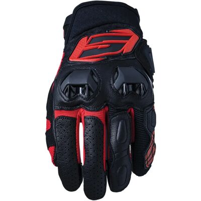 Gants Moto SF3 Five - Noir/Rouge - Sportifs et Sécurisés - Publicité Gants Moto SF3 Five - Noir/Rouge - Sportifs et Sécurisés - Publicité