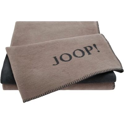 Joop! Dwustronny Koc Szary - Tekstylia domowe Joop! Dwustronny Koc Szary - Tekstylia domowe