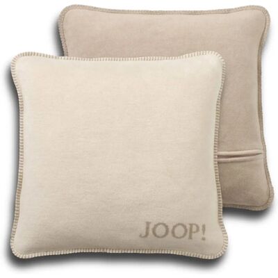 JOOP! Beigefarbenes Doppelgesicht Kissen - Dekokissen JOOP! Beigefarbenes Doppelgesicht Kissen - Dekokissen