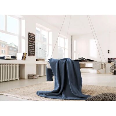 BIEDERLACK Cotton Home Blaue Wohndecke - Decke BIEDERLACK Cotton Home Blaue Wohndecke - Decke