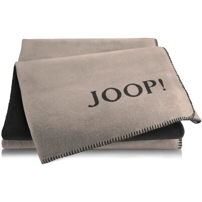 JOOP! Wohndecke - Plaid 150x200cm Uni Doubleface Stein/Anthrazit - Wohndecke JOOP! Wohndecke - Plaid 150x200cm Uni Doubleface Stein/Anthrazit - Wohndecke