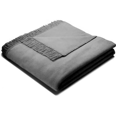 BIEDERLACK Franse Unicolour Woll-Decke - Wohndecke BIEDERLACK Franse Unicolour Woll-Decke - Wohndecke