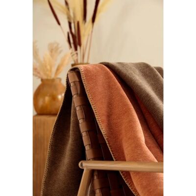 BIEDERLACK Melange Doubleface Wohndecke – 150x200cm, braun BIEDERLACK Melange Doubleface Wohndecke – 150x200cm, braun