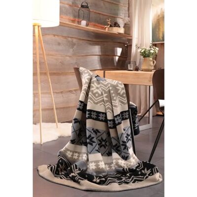 BIEDERLACK Winter Braid - Wohndecke, beige, 150x200cm BIEDERLACK Winter Braid - Wohndecke, beige, 150x200cm