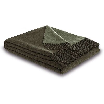 Plaid Biederlack Cashmere - Verde foresta Plaid Biederlack Cashmere - Verde foresta
