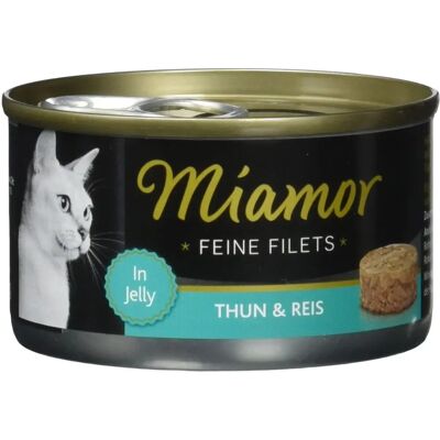 FINNERN MIAMOR Weißer Thunfisch in Filets mit Reis in Gelee - Katzenfutter FINNERN MIAMOR Weißer Thunfisch in Filets mit Reis in Gelee - Katzenfutter